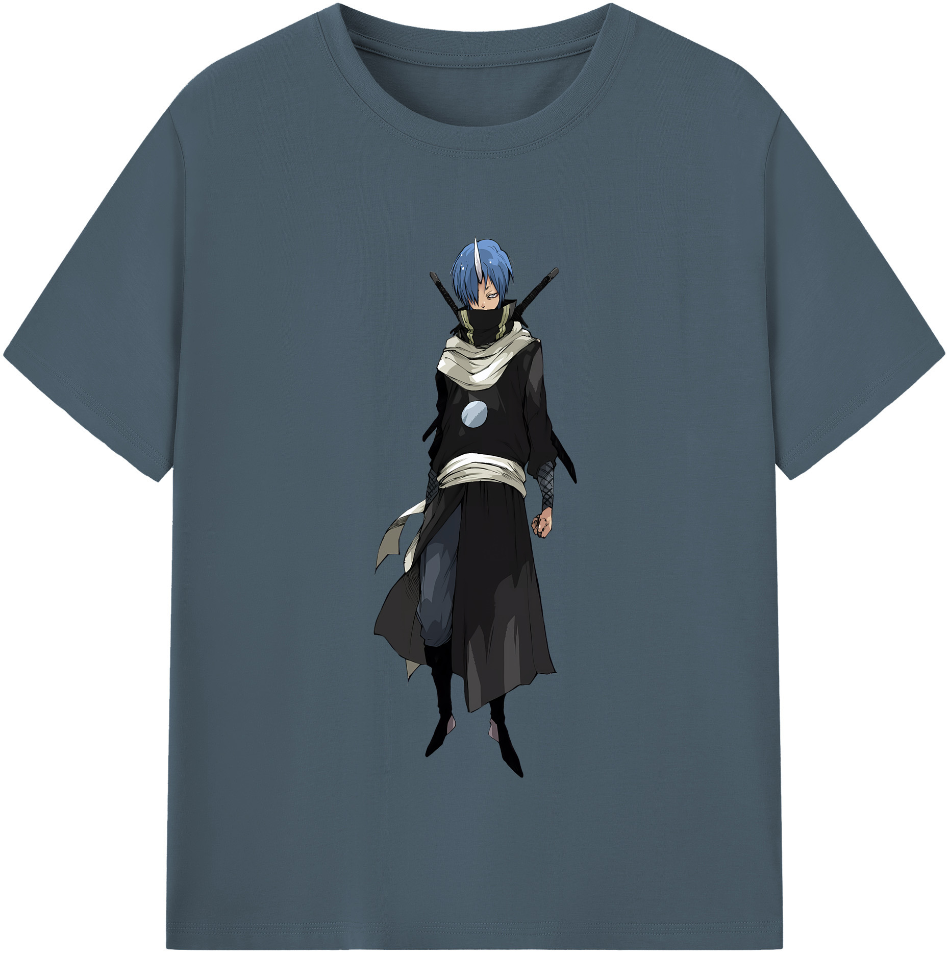 （画像用） 転スラ Regarding Reincarnated to Slime 綿100％半袖Tシャツ（フロントプリント）